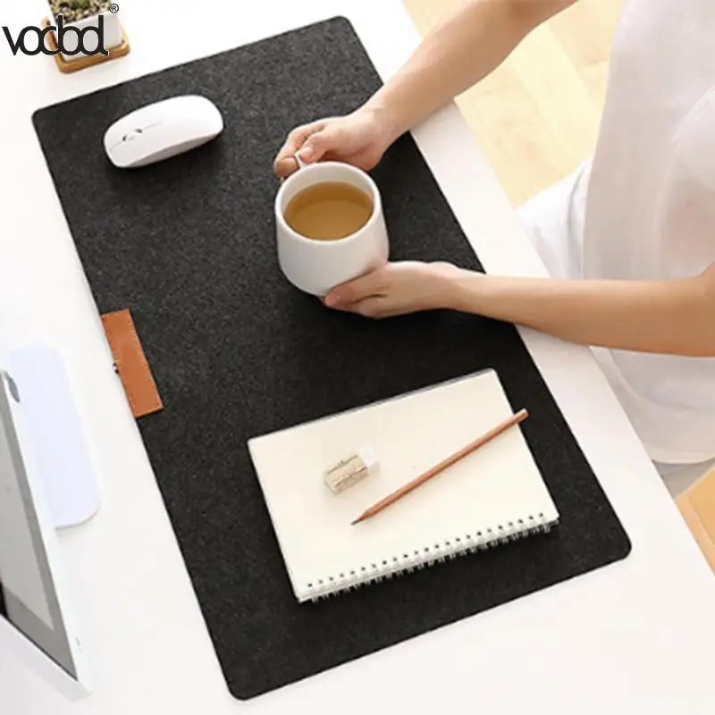 

700*330mm Large Office Computer Desk Mat Modern Table Keyboard Mouse Pad Wool Felt Laptop Cushion Desk Mat Gamer Mousepad New