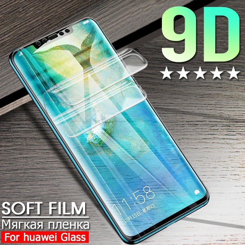 Защитная пленка 9D для Huawei Mate 20X10 Lite Pro мягкая Гидрогелевая Honor 8X 7X 9 10 не