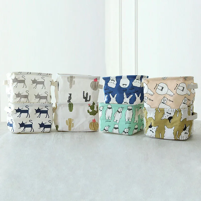 

Cosmetics Storage Bag Sundries Cloth Storage Box Coin Storage Bag Desktop Toys Home Decoration Multi-purpose