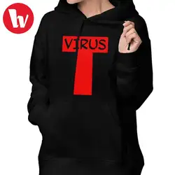 Gorillaz костюмы толстовка с капюшоном T VIRUS толстовки XL Белый для женщин длинным рукавом печатных хлопковая уличная одежда милый пуловер