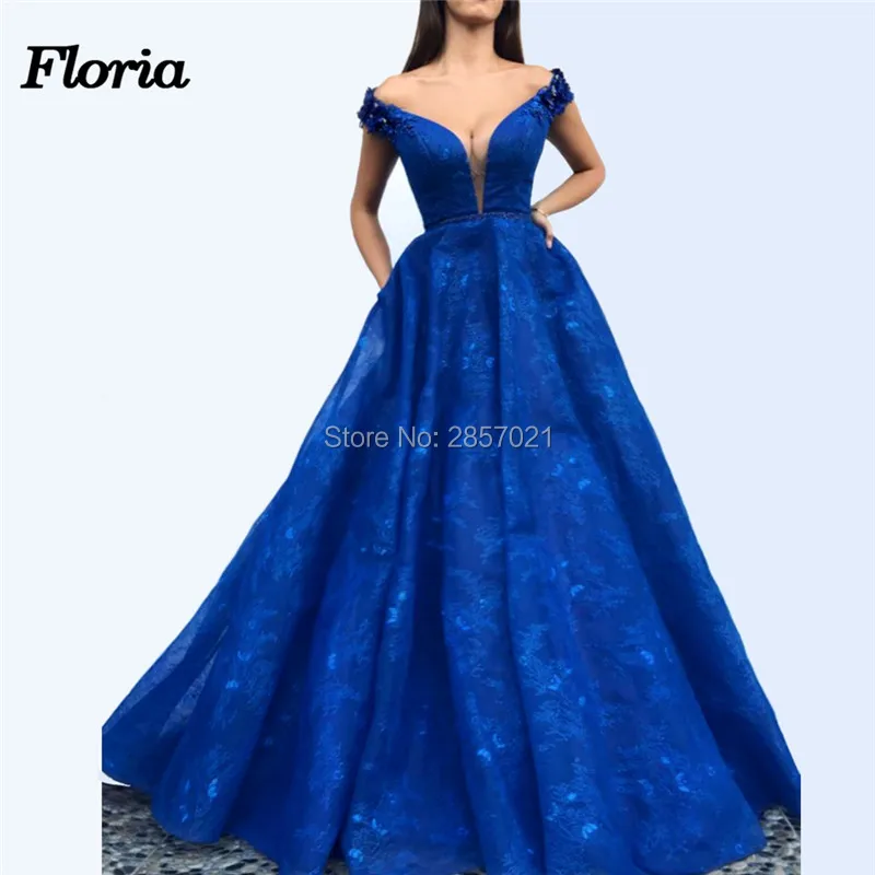 

Robe De Soiree Arabic Couture New Evening Dresses 2019 Islamic Off Shoulder Lace Pageant Dress Middle East Duabi Prom Gowns
