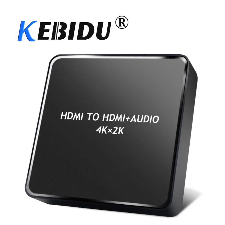 Kebidu 4k x 2k HDMI аудио экстрактор к HDMI 3,5 мм стерео музыка экстрактор HDMI аудио конвертер HDMI сплиттер для ТВ ПК