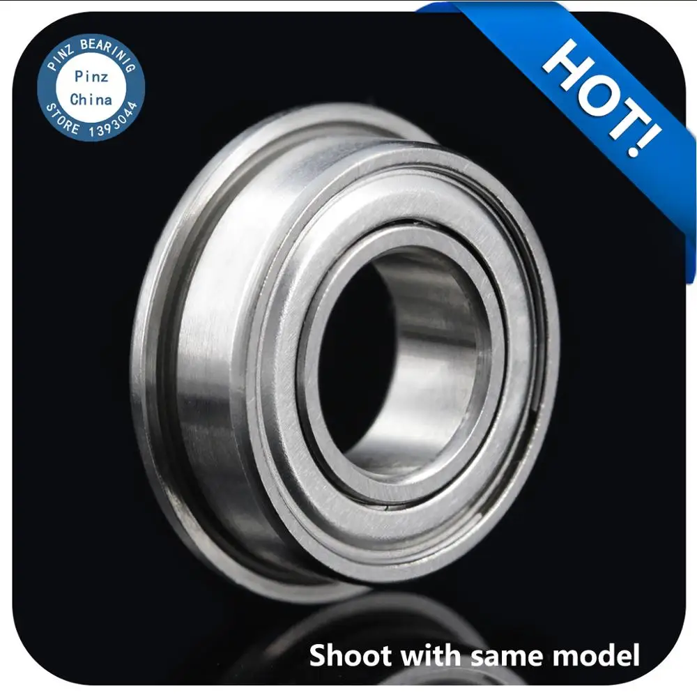 Fevas 50 PCS MF85ZZ Flanged Bearings 5x8x2.5 mm Flange Ball Bearings LF-850ZZ Fevas 50 PCS MF85ZZ Flanged Bearings 5x8x2.5 mm Flange Ball Bearings LF-850ZZ