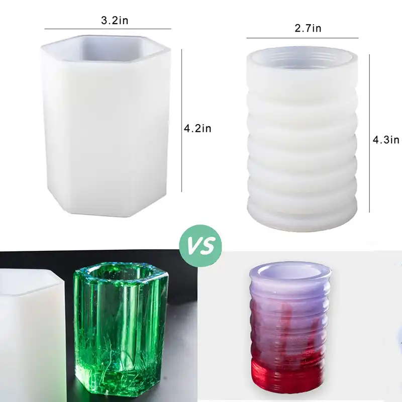 Large Molds Silicone Mold Include Round Square Cylinder Molds For Concrete Diy Flower Pot Ashtray Pen Candle Soap Holder Aliexpress