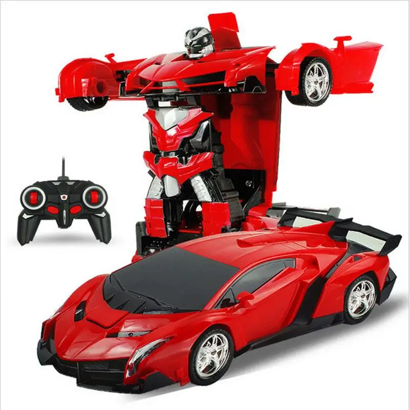 

2 In 1 Sports RC Car Models Transformation Robots Remote Control Deformation Car RC Robots Kids Toys Children's Birthday Gifts