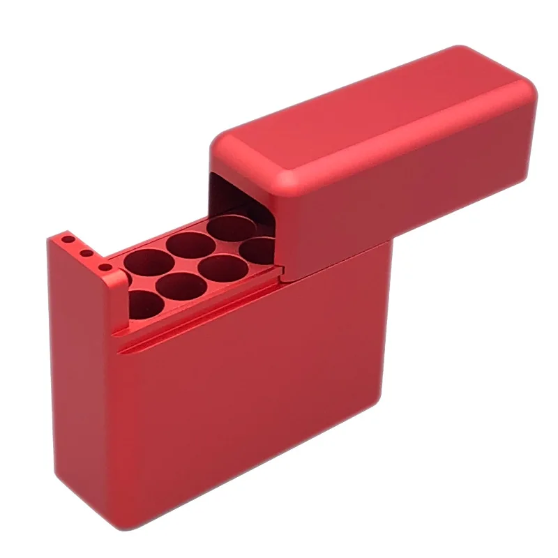 Protective Sleeve Aluminum alloy Cigarette Case For Iqos 18 Holes Cigarette Storage Box Holder Red Protective Sleeve Aluminum alloy Cigarette Case For Iqos 18 Holes Cigarette Storage Box Holder Red