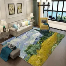 Nordic стиль ковры s книги по искусству Этническая 3D ковры гостиная спальня коврик для обучения машинная стирка на заказ Нескользящие коврики