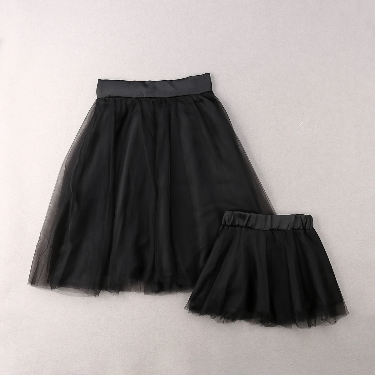 

Mother and Daughter Mom Girls Clothes Skirts Lace Tulle Summer Tiered Casual Family Skirt Girl 3-8T