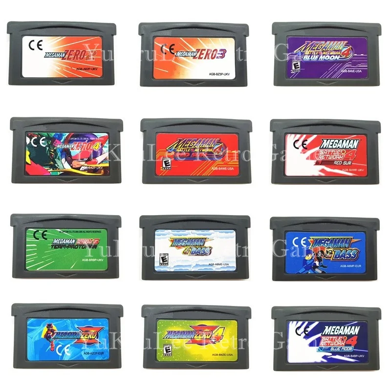 

Video Game Cartridge Card Mega Man Series for 32 Bit Game Console US/EU General Version English Language