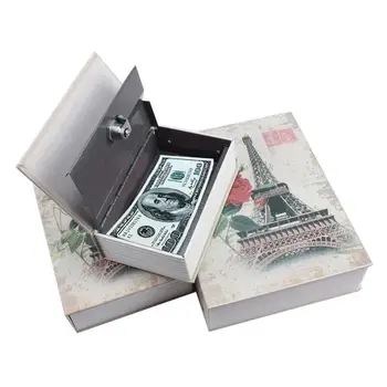 

S/M/L Book Safe With Combination Lock Home Dictionary Diversion Metal Safe Lock Box Product Container Drop shipping