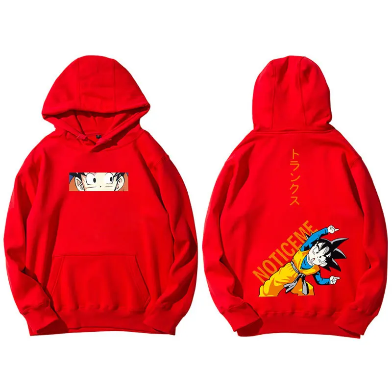 Harajuku Японская манга Sudadera Dragon Ball толстовки для мужчин и женщин любителей хип хоп Goten мужские шорты плюс бархат свободные пара толстовки