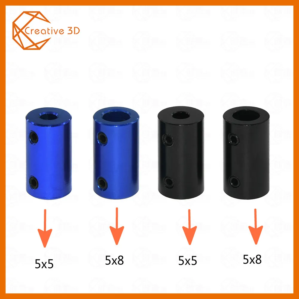 

CNC Motor Jaw Shaft Coupler 5mm To 8mm Flexible Coupling OD 19x25mm wholesale Dropshipping 3/4/5/6/6.35/8/10mm