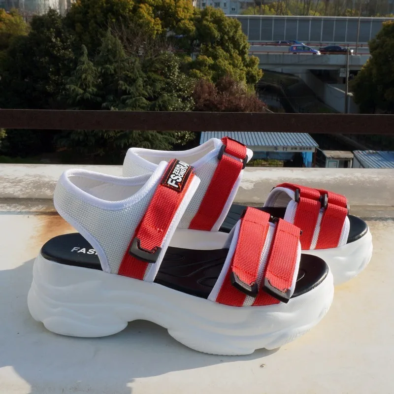 RASMEUP Women's Chunky Sandals Gladiator Platform Beach Sandal Women 2019 Summer Fashion Comfortable Casual Woman Shoes Footwear