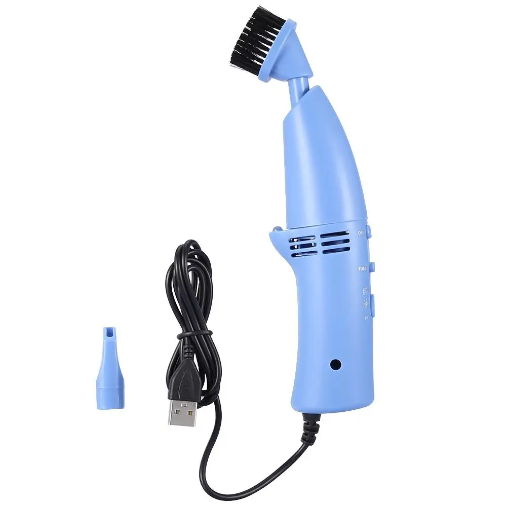 

Mini Portable Computer Keyboard Cleaner USB Dust Collector With Brush Cleaning Tool Cleaner