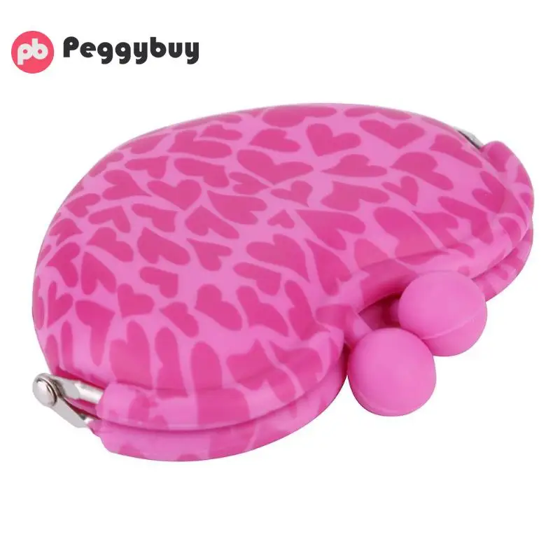 

Heart Shape Coins Purse Sweet Cute Creative Women Girls Silicone Mini Heart Clip Hasp Key Coin Holder Wallet Kids Coin Purses