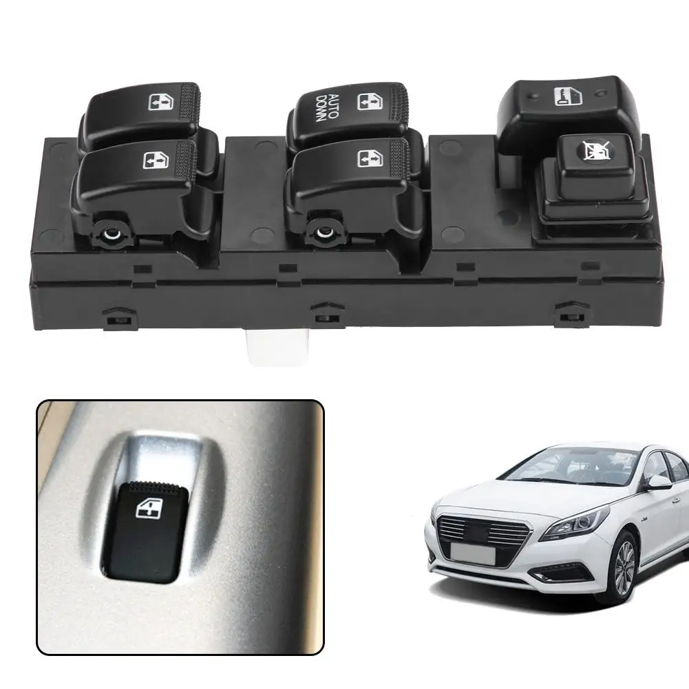 

Car ABS Electric Power Window Lifter Master Switch Button Universal for Hyundai Tucson 2005 -2010 93570-2E000