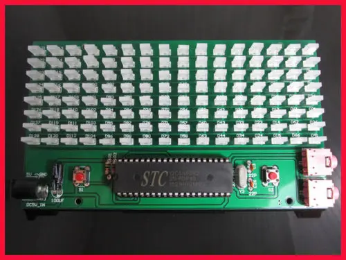 DYKB RGB 8*16 аудио светодиодный измеритель уровня дисплей анализатор спектра MP3 ПК