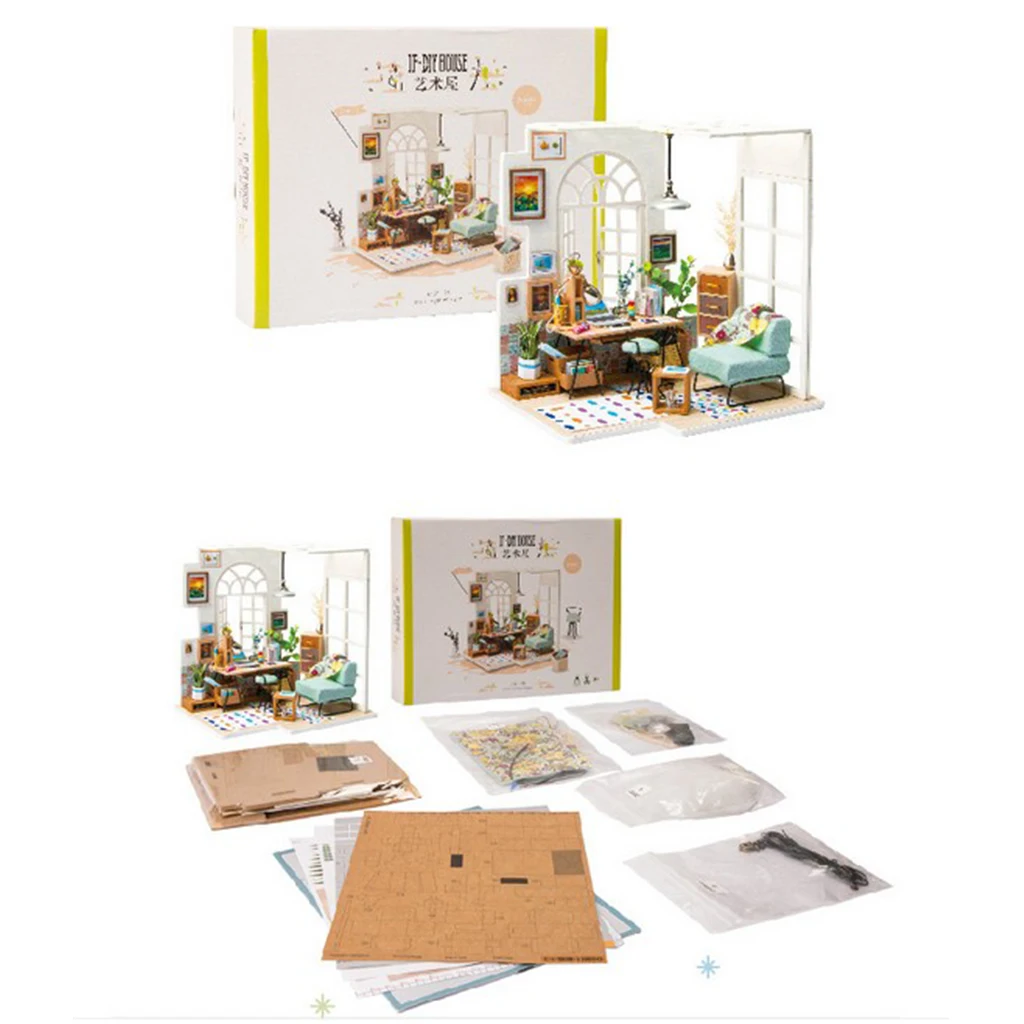 1:24 набор для кукольного домика миниатюрный DIY книжный магазин наборы для чтения лучшие подарки на день рождения для подростков обучающие игрушки