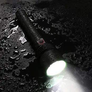 

20W 1800LM Flashlight 2 Modes Waterproof Aluminum Alloy P50 LED Camping Flashlight Torch Hiking Light with Hand Rope
