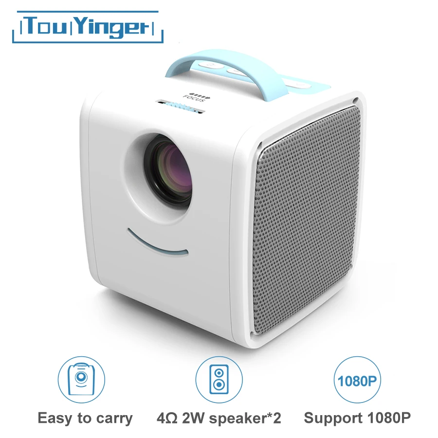 Mini Projector Q2 Children Gift Multimedia Home Theater Support 1080P USB AV
