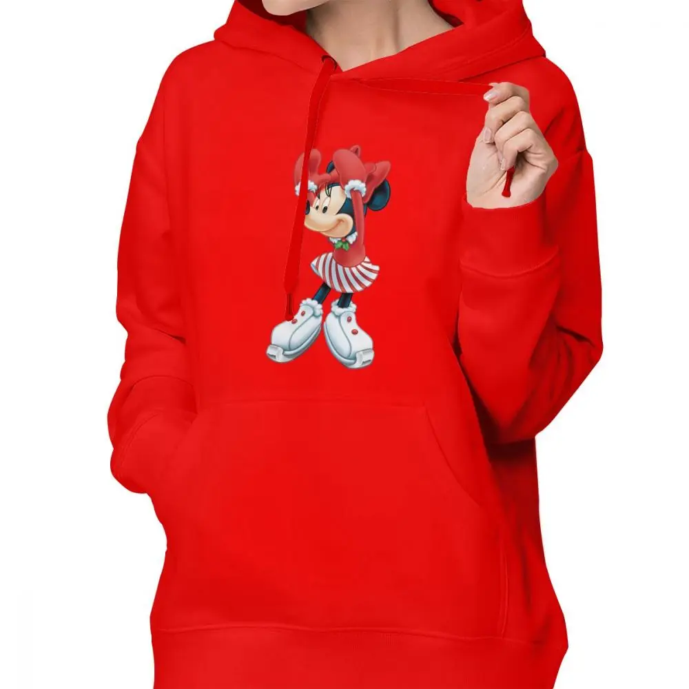 Custom Painted Inkjet Printing DIY Pattern Mickey Hoodies Women's Mouse