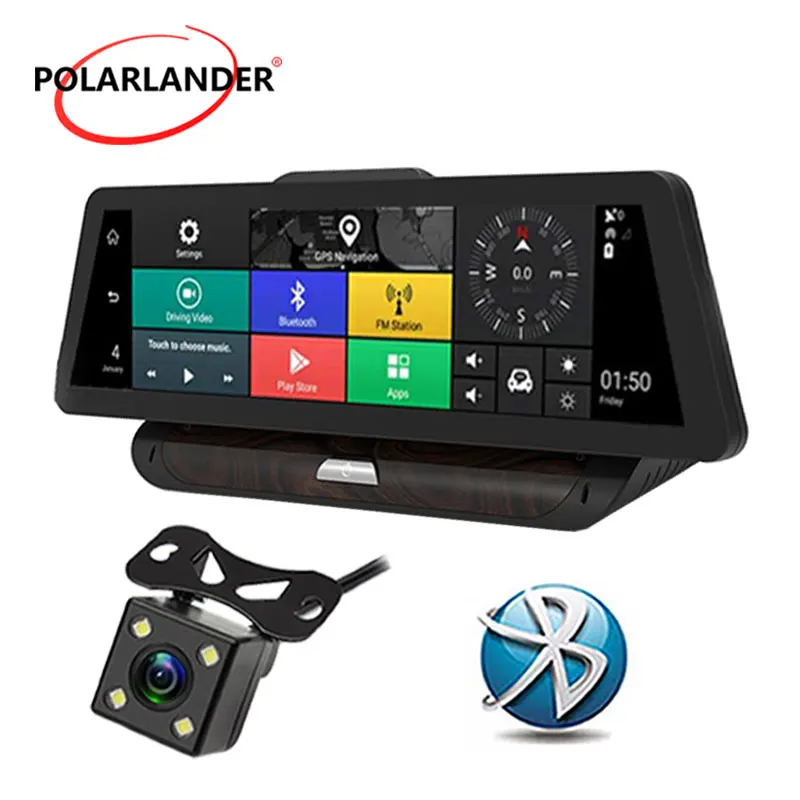 Android 5 1 Bluetooth Wi Fi 10 дюймов gps навигации 4 г HD вождение автомобиля регистраторы ADAS