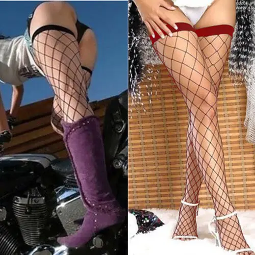 

New Women Lace Long Stocking Mesh Fishnet Black Stocking Hosiery