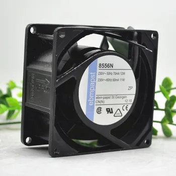 

Ebm Papst 8556V AC 230V 60~70mA 11~12W 80x80x38mm Server Square Cooling Fan