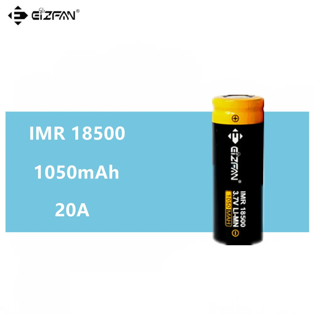 

EIZFAN IMR 18500 1050mAh 20A rechargeable Battery EFAN for Vaporesso Joyetech ESPION Eleaf iStick Pico Ehpro Vape Mok E-CIG