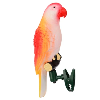 

Solar Parrot Bird Shaped LED Night Light Outdoor Solar Lamp with Flexible Clip Solar Panels Garden Path Lighting Waterproof