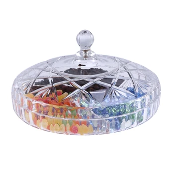 

Dried Fruit Plate Snack Plate With Lid Modern Living Room Creative Acrylic Transparent Tray New Year Candy Plate