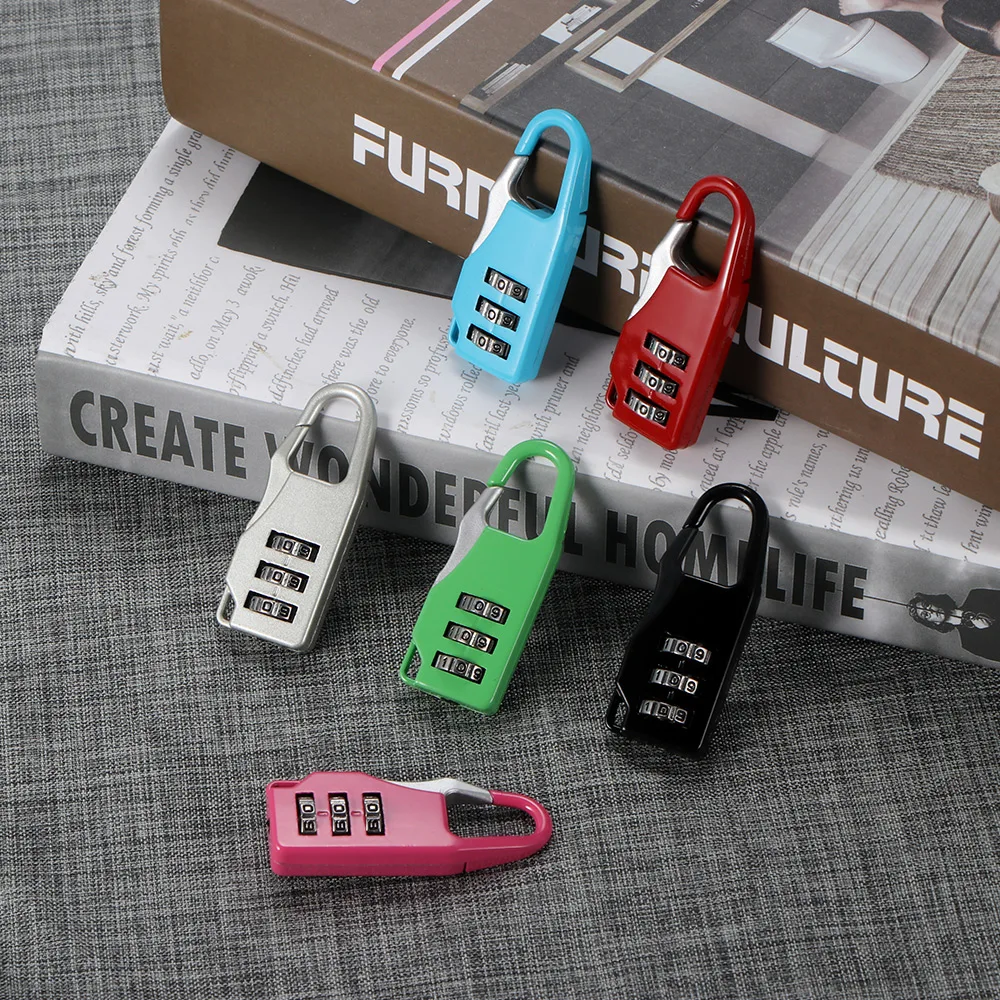 

Colorful Password Lock Password Combination Padlock Security Travel Safe Lock Zinc Alloy Suitcase Luggage Locker Bicycle Locks