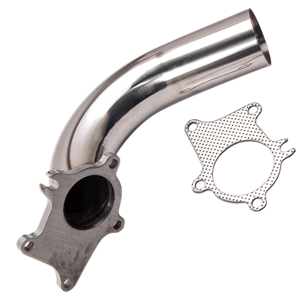 

2.5" Tube 5 Bolt T3/T4 Universal Turbo Downpipe 304 Stainless Steel 10" Exhaust