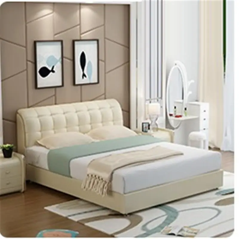 La Casa Bett Frame Tempat Tidur Tingkat Meuble Maison Recamaras Leather De Dormitorio Mueble Cama Moderna bedroom Furniture Bed