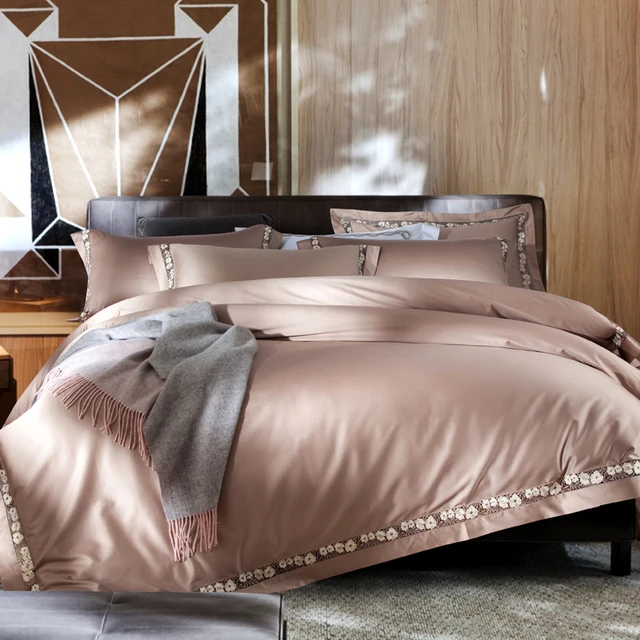 Best Price Coffee Brown Luxury Bedding Set Queen King size Bed cover set Lace Hollow Edge Duvet Cover Bed Sheet set 100S Egyptian Cotton 40 Best Price Coffee Brown Luxury Bedding Set Queen King size Bed cover set Lace Hollow Edge Duvet Cover Bed Sheet set 100S Egyptian Cotton 40