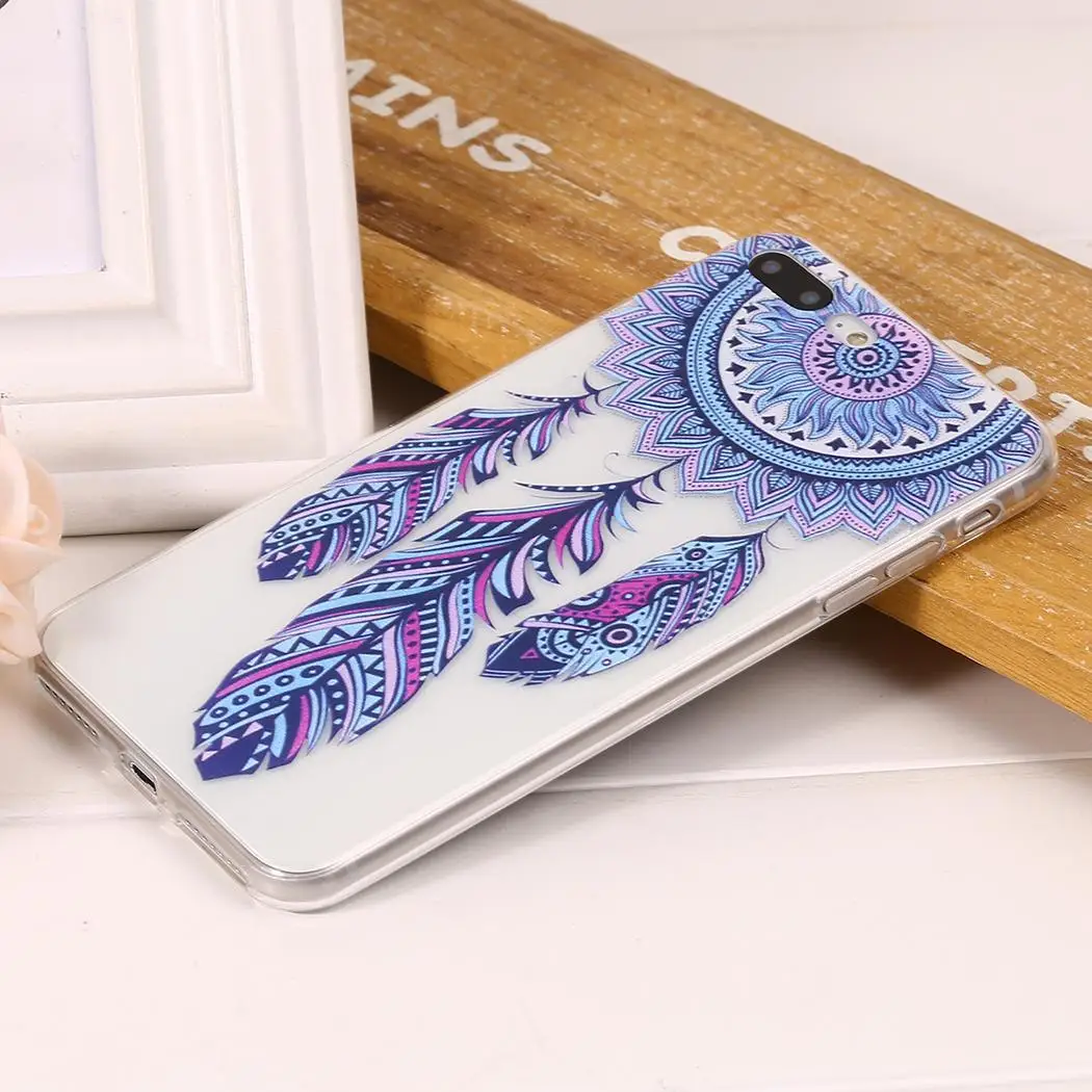

Art Print Transparent Pattern Soft TPU Phone Case For iPhone X/8Plus/8 X 8Plus