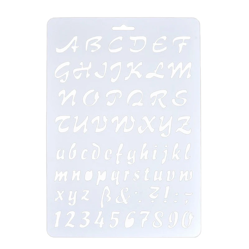 

Lettering Stencils, Letter and Number Stencil, Painting Paper Craft Alphabet and Number Stencils