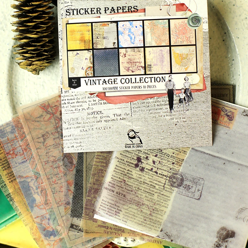 MyPretties памяти записки фон Бумага Винтаж стиль наклейки ручной работы Бумага для нежелательной журнал и TRAVELER'S Тетрадь