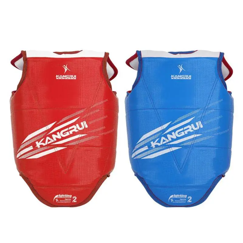 

TaeKwonDo Reversible Martial Arts Boxing Chest Guard Protector Men Kids Karate MMA Chest Thai Double-sided Sparring Gear