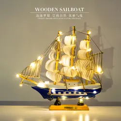Модель корабля деревянный парусник Ретро военный корпус Весы Модель ручной работы Изысканная Пиратская лодка модель игрушки