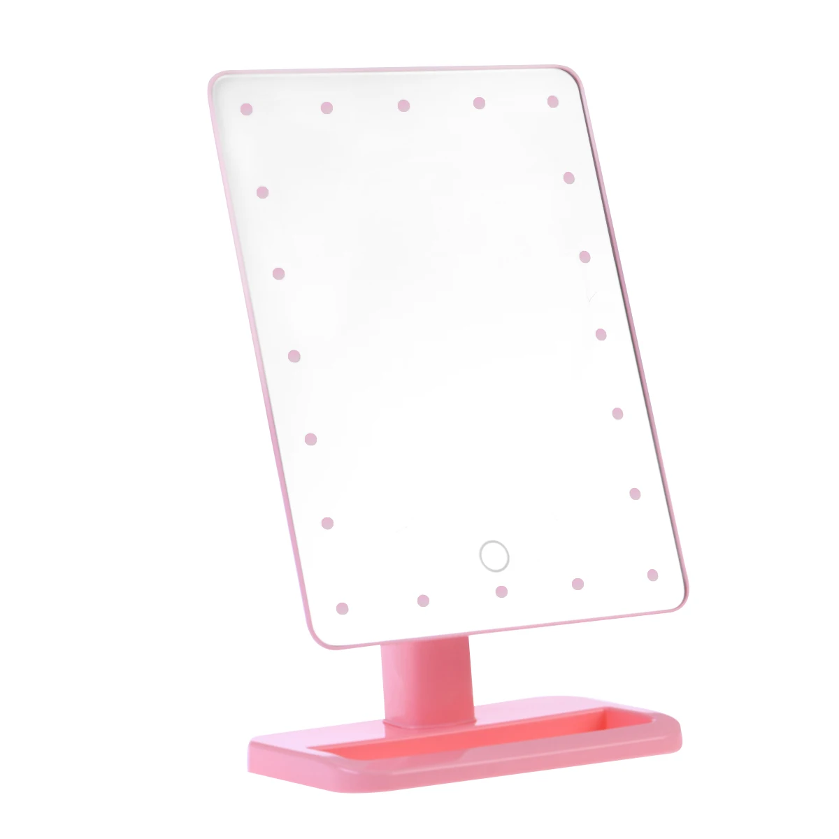 

LED Touch Screen 20 Light Makeup Mirror Table Desktop Makeup Mirrors Lighted Tabletop Cosmetic Mirror