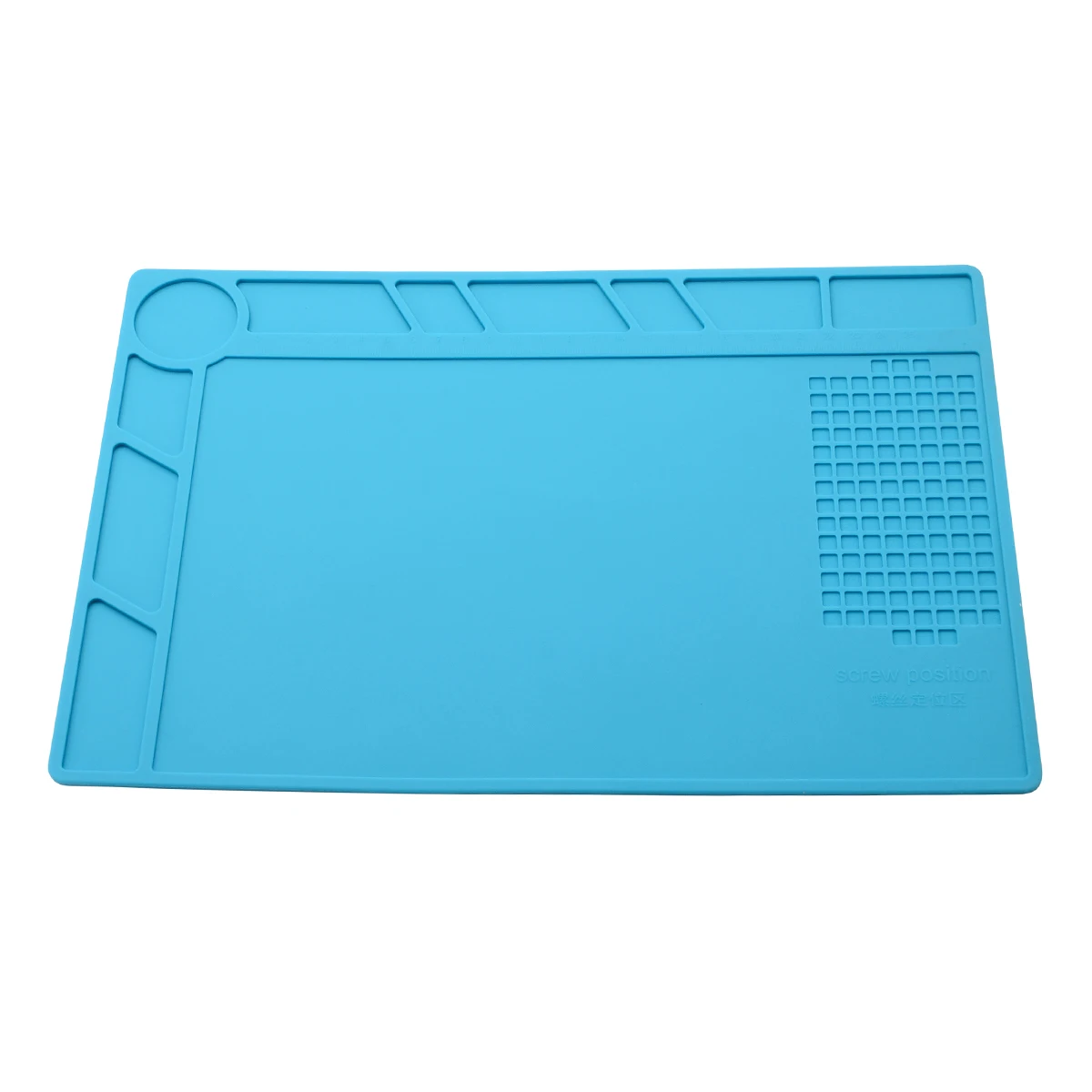 

1pc Blue Heat Insulation Silicone Soldering Pad Desk Mat Anti Static Solder Repair Accessories for Mobile Phone
