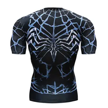 

Superman Tshirts Men Compression Shirts Batman Tops The Flash T-shirts Fitness Crossfit Tees Bodybuilding Camiseta Rashguard