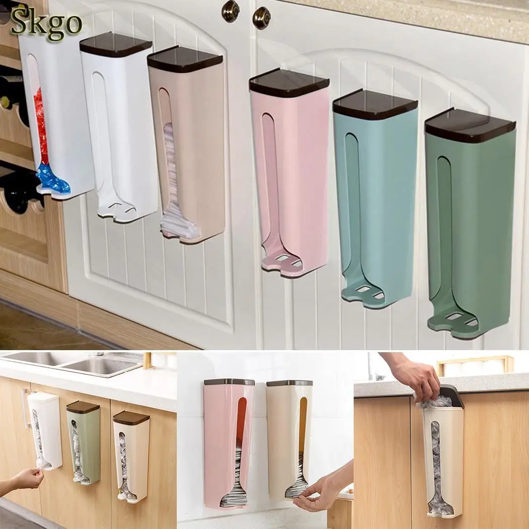 

Wall Kitchen Organizer Mount Garbage Storage shown Bags picture Plastic As Storage Box New the