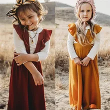 PUDCOCO Pop/комбинезон для новорожденных девочек; комбинезон с оборками; летняя хлопчатобумажная одежда; От 1 до 6 лет