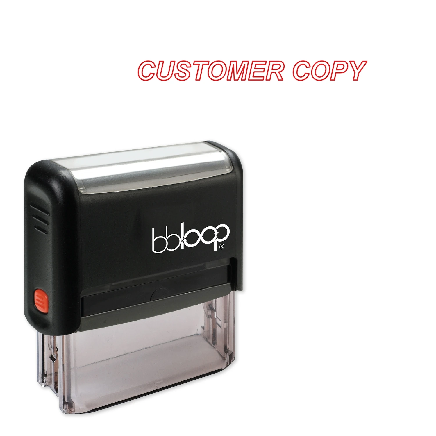 

Bbloop Customer Copy w/Italic outline Style Font and Design Self-Ink
