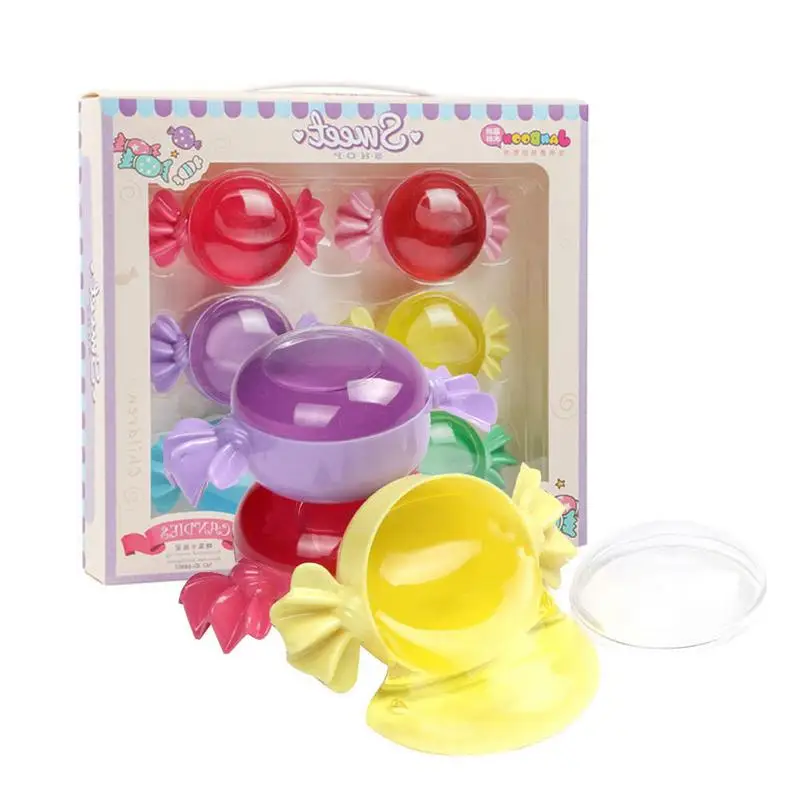 

Slime Colorful Candy Macaron Transparent Crystal Color Mud Non-Sticky Plastic Paste Blowable Bubbles
