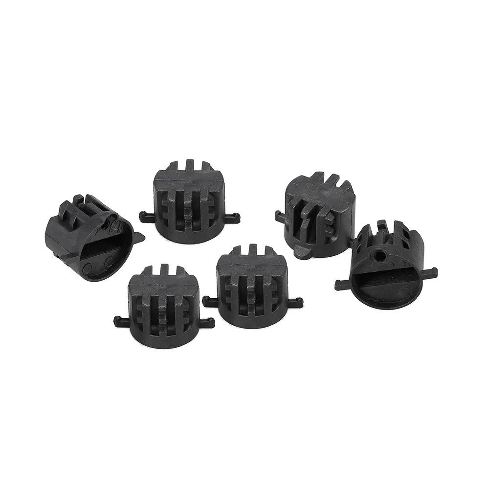 

6 PCS Surfboard Rail Plug FCS Fin Plugs with 9MM Fin Screws FCS Leash Plug Outdoor Sports Plastic Plate