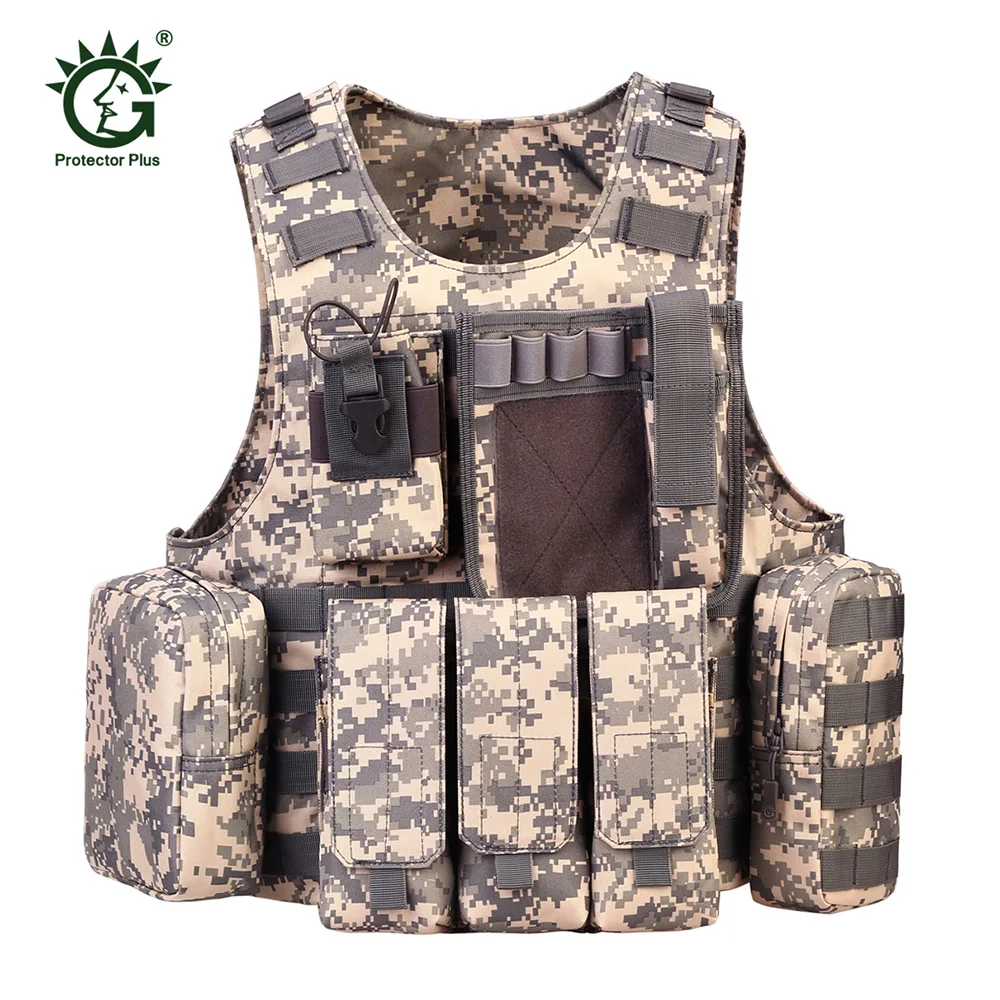 

Protector Plus Tactical Vest Outdoor Tactical Combat Vest for Military Protection Outdoor Sports Hunting Vest Camouflage
