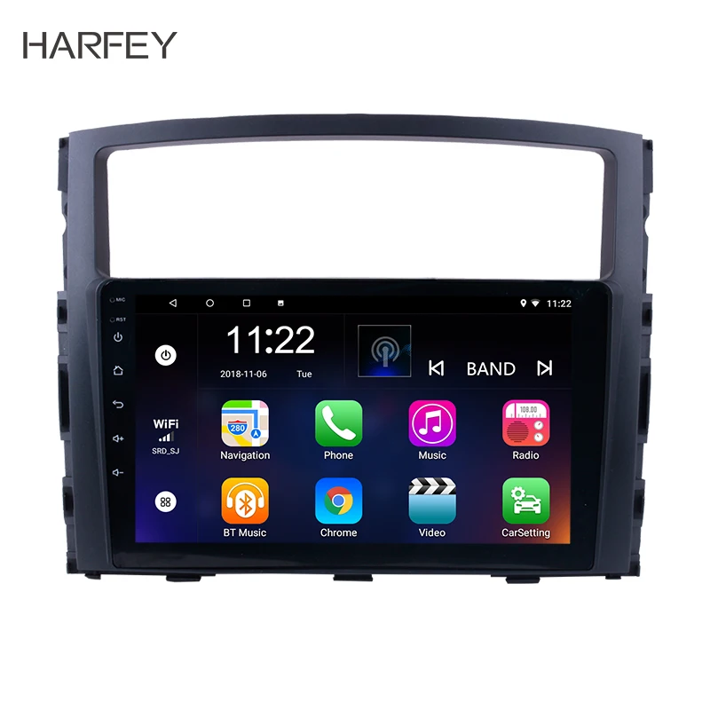 Головное устройство Harfey 9 дюймов Android 0 2Din автомобильное радио для Mitsubishi PAJERO V97/V93